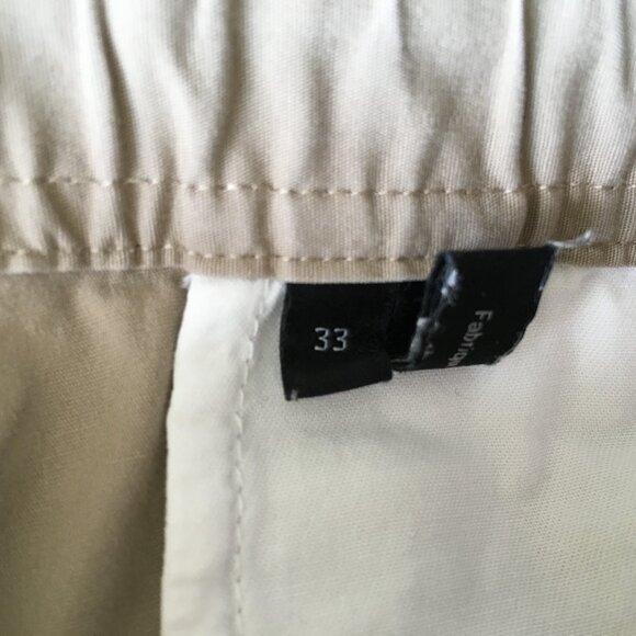 THEORY Beige MAYER Drawstring Waistband Slub Poplin Chinos Pant - Picture 3 of 10